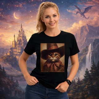 Camiseta Gato de Botas Vintage