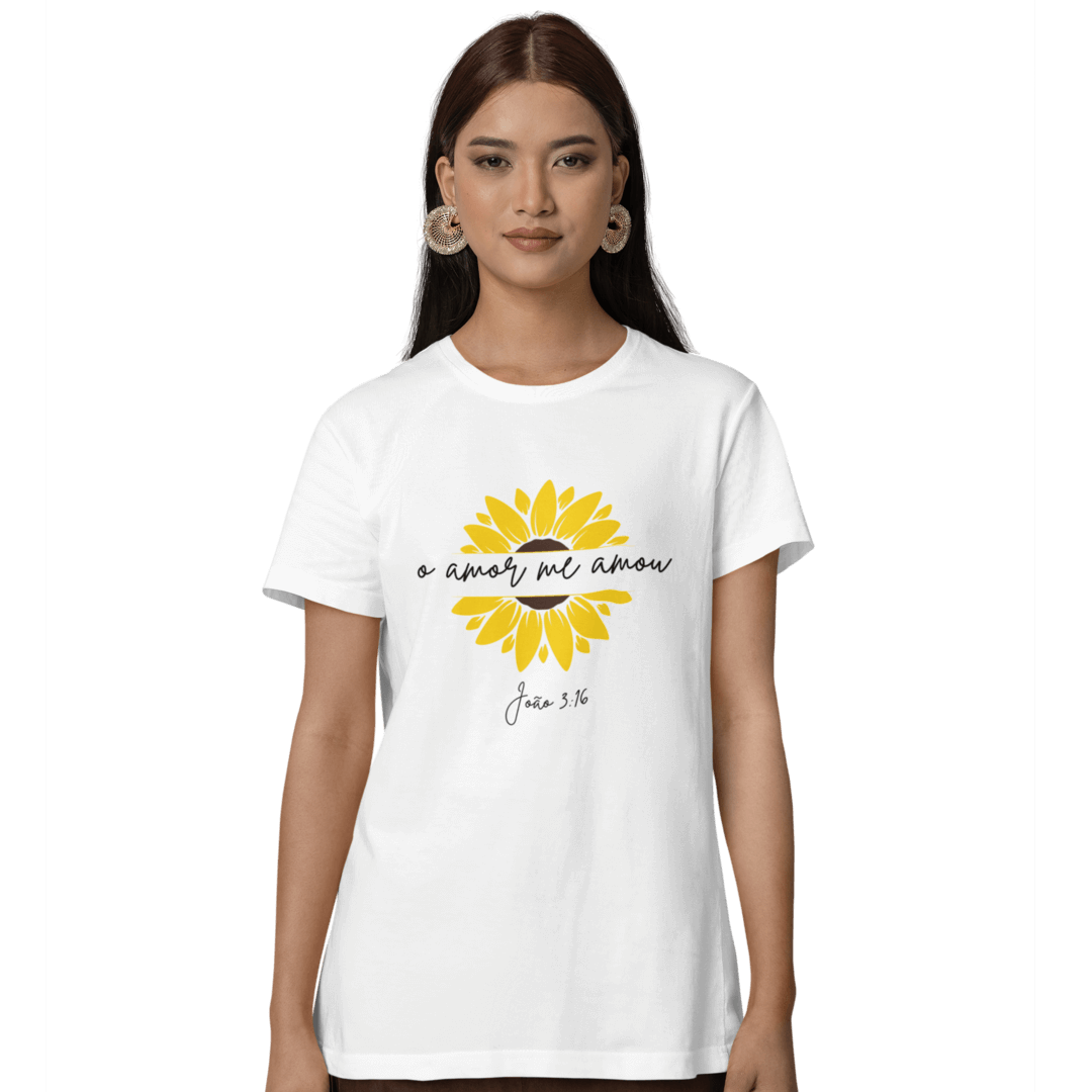 Nome do produto: Camiseta Cristã Baby Long Prime - João 3:16