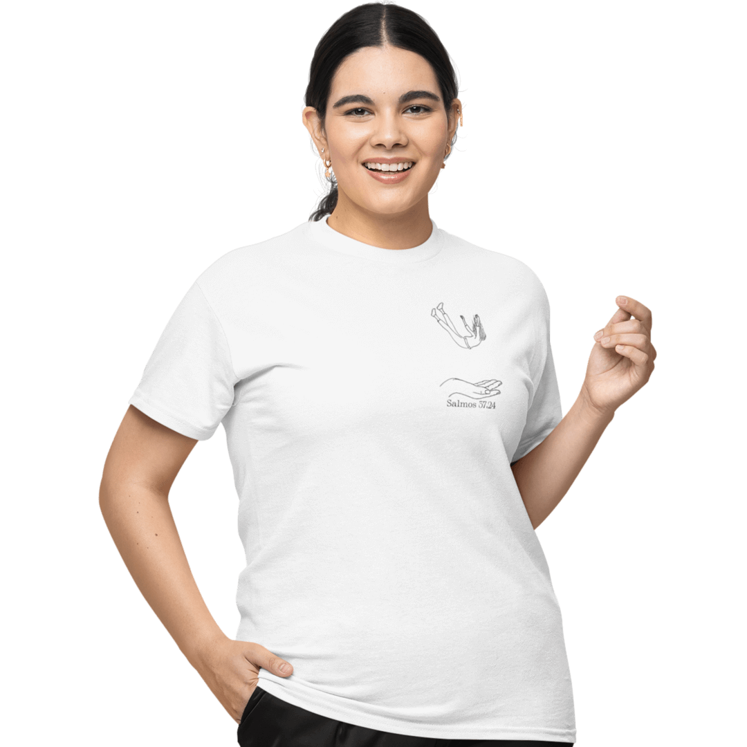 Nome do produto: Camiseta Cristã Prime - Salmos 37:24