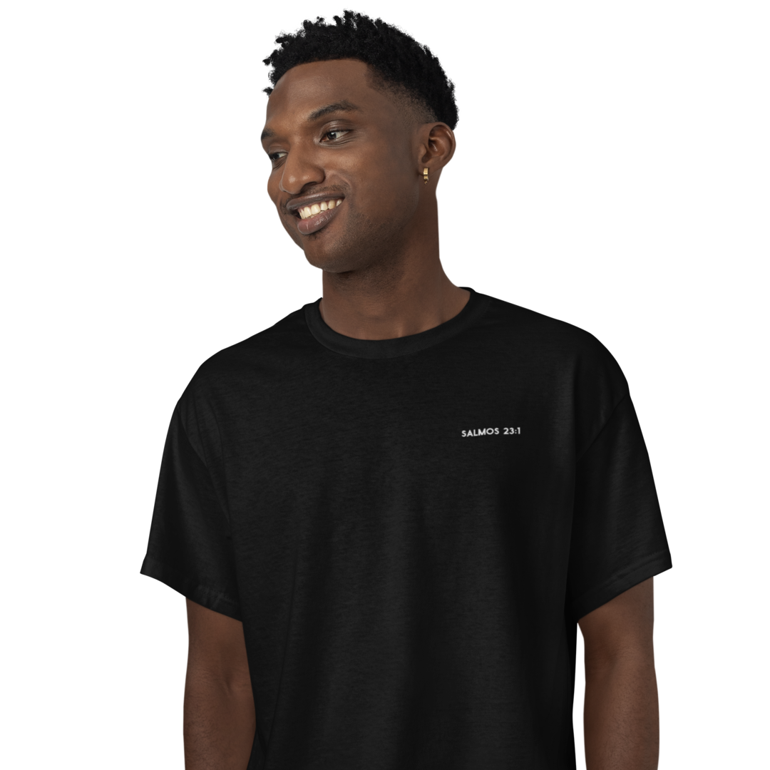Nome do produto: Camiseta Cristã Prime - Salmos 23:1 - Minimalista