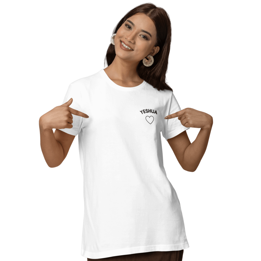 Nome do produto: Camiseta Cristã Baby Long Prime - Yeshua Coração