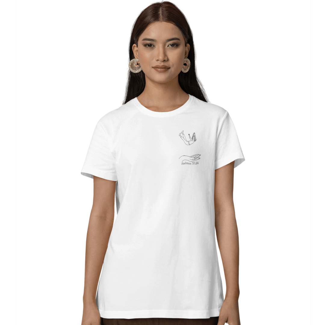 Nome do produto: Camisetas Cristã Baby Long Prime - Salmos 37:24