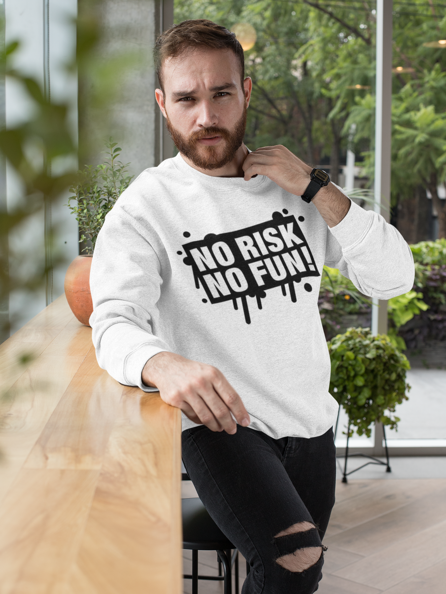 Nome do produto: Moletom No Risk No Fun