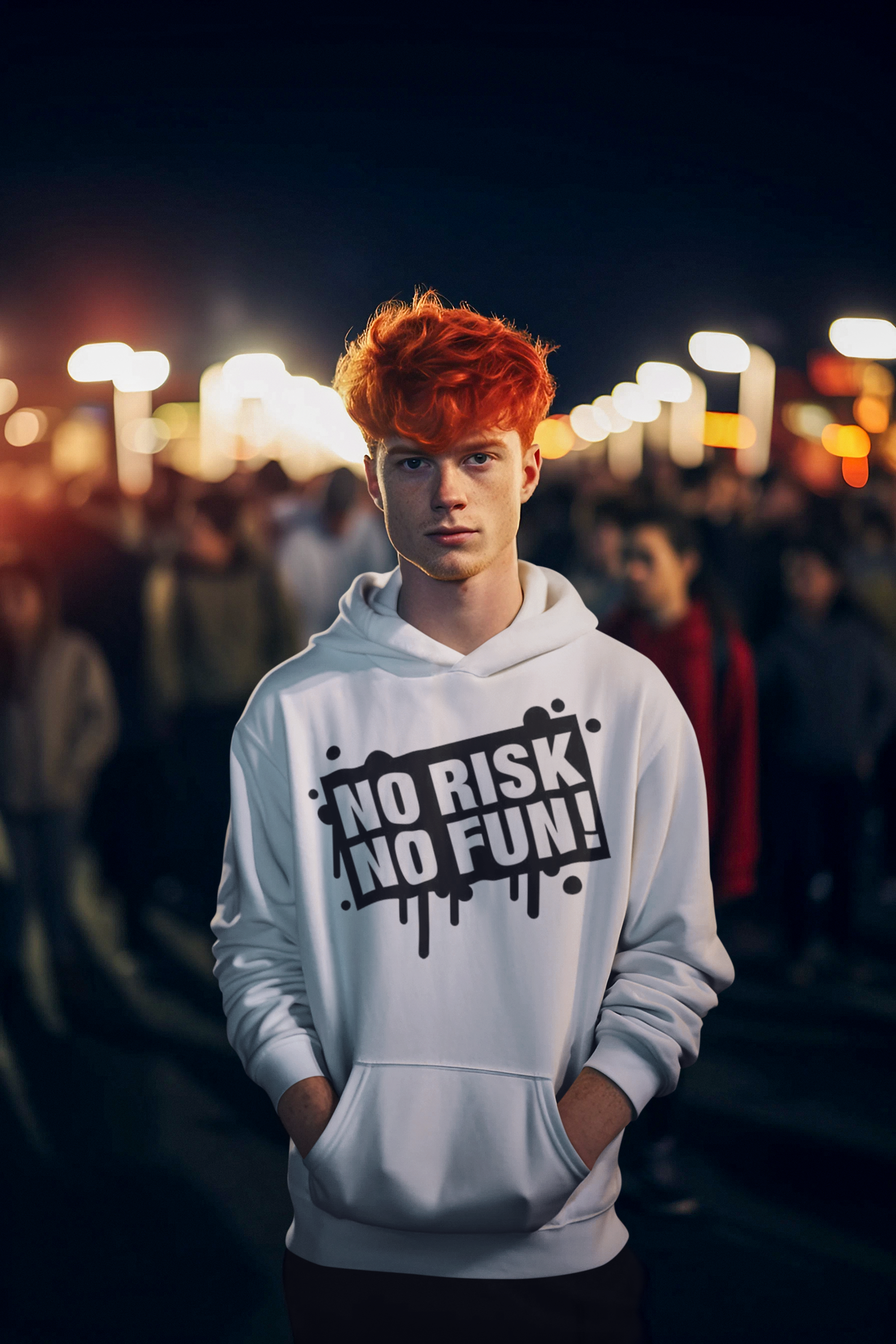 Nome do produto: Moletom Canguru No Risk No Fun