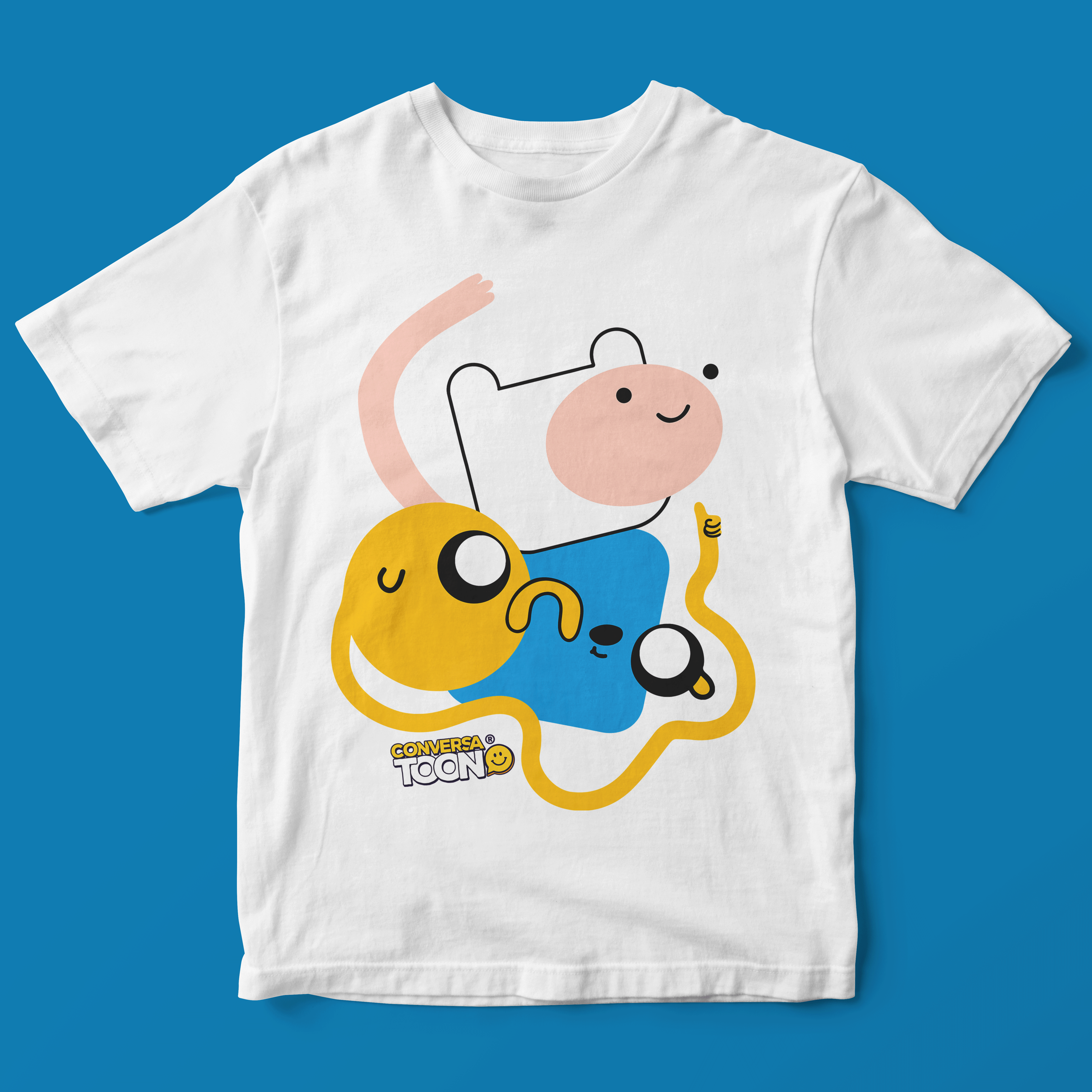 Nome do produto: Camiseta Finn e Jake Desconstruídos 