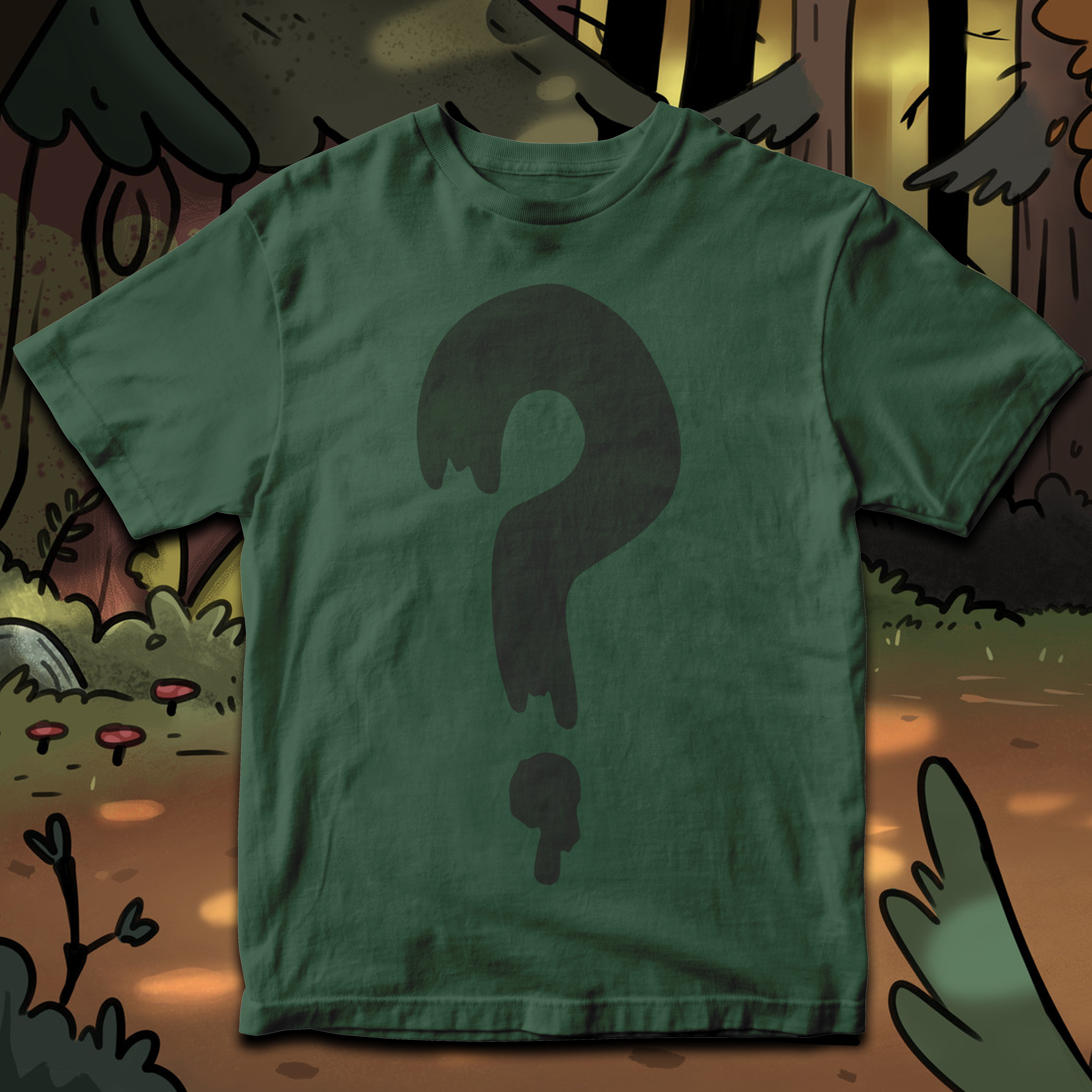 Nome do produto: Camiseta Interrogacão - Soos Gravityy Falls