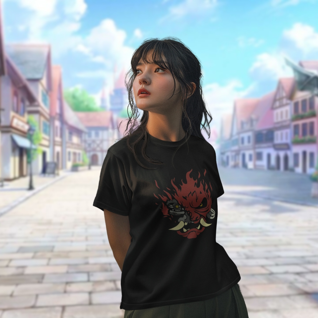 Nome do produto: Camisa Cyberpunk 2077 Samurai