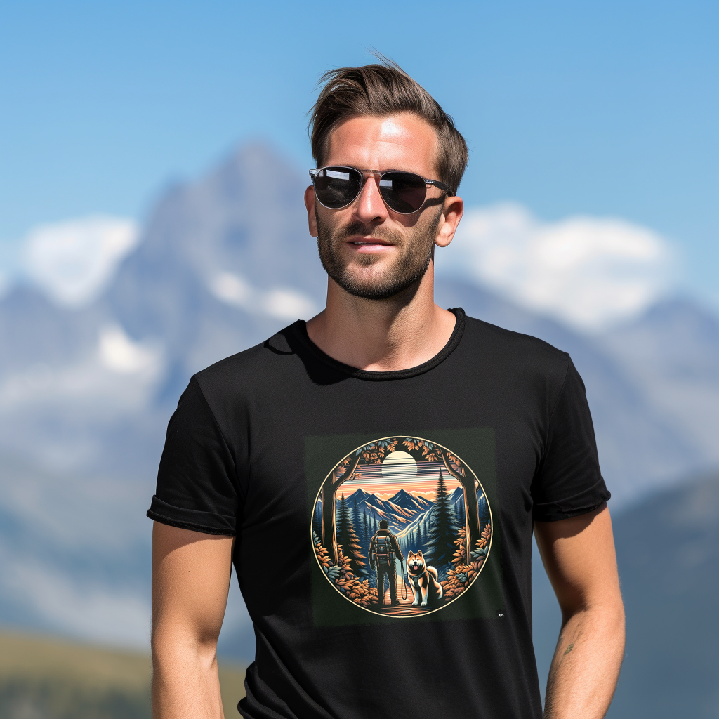 Nome do produto: Aventura Samurai - Explorando a Natureza com seu Akita