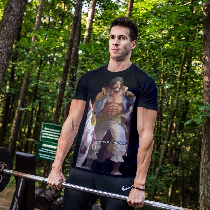 Nome do produto: camisa Corre é o ROGER - One Piece
