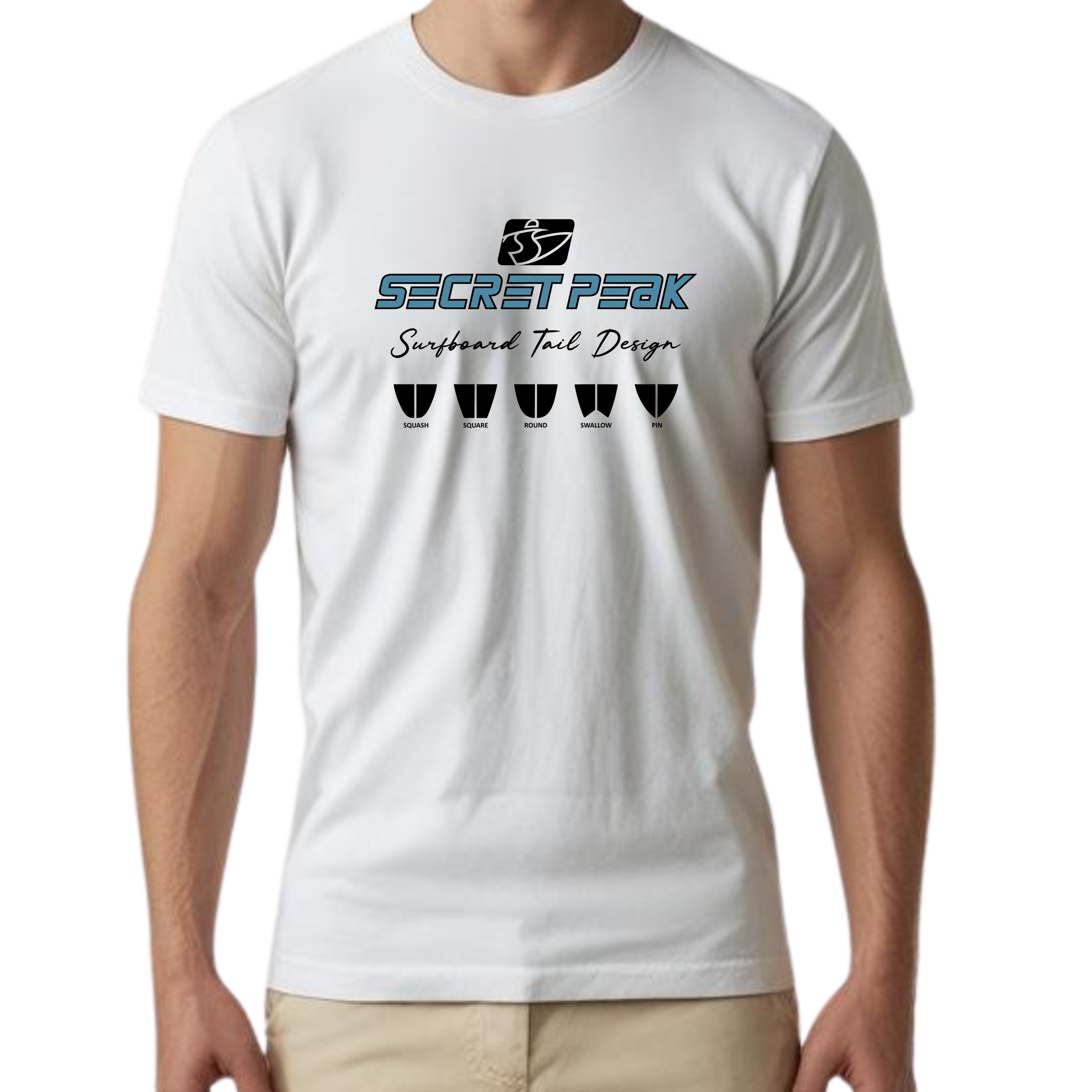 CAMISETA SECRET PEAK SURFBOARD TAIL DESIGN