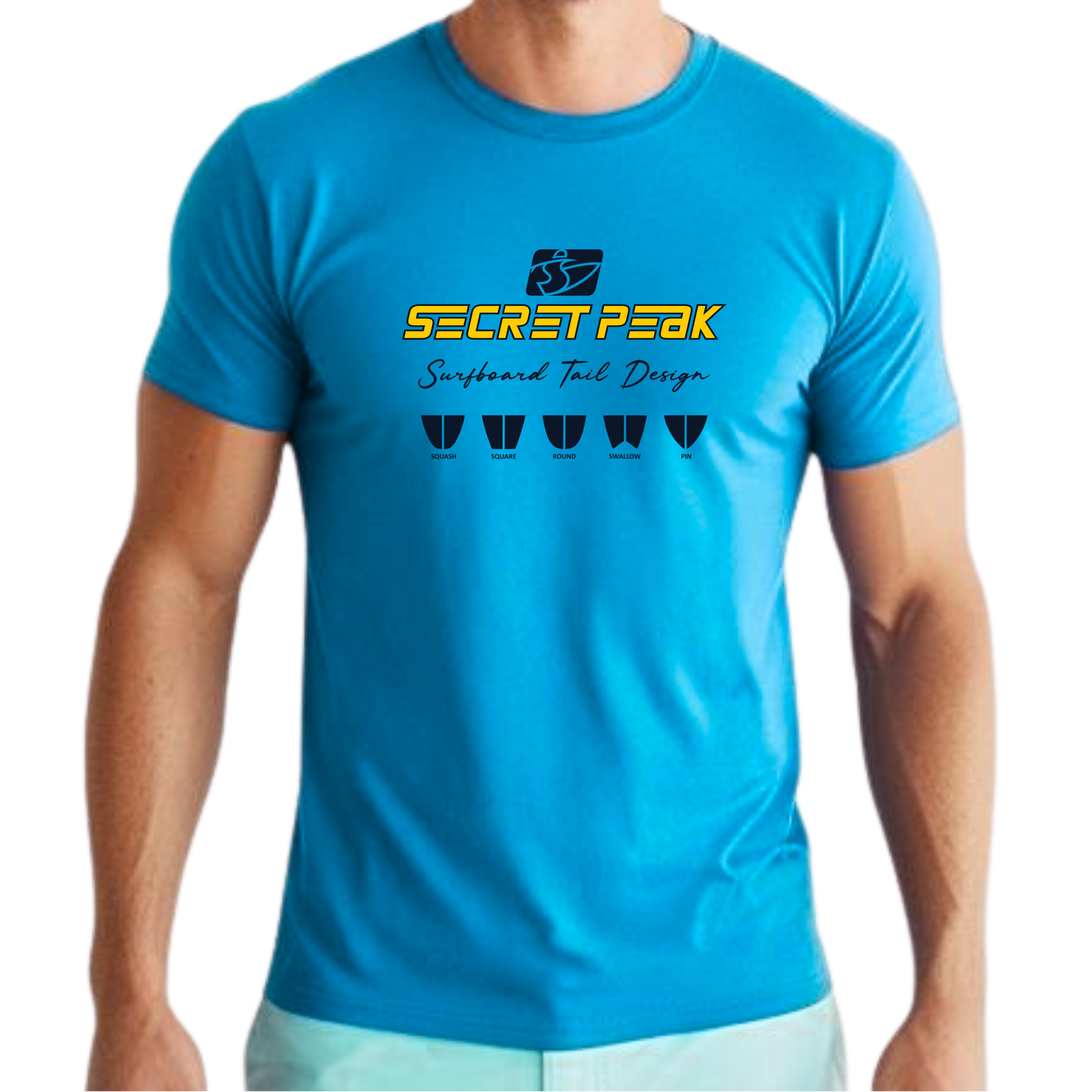 CAMISETA SECRET PEAK SURFBOARD TAIL DESIGN