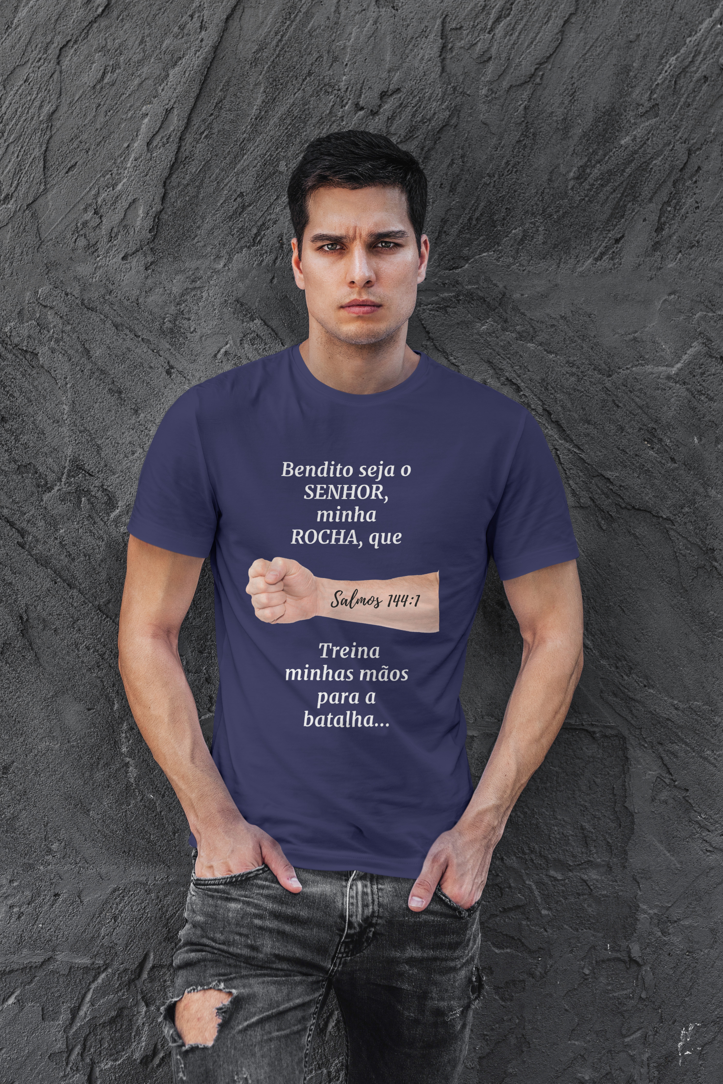 Nome do produto: T-Shirt Vini Salmos 144:1
