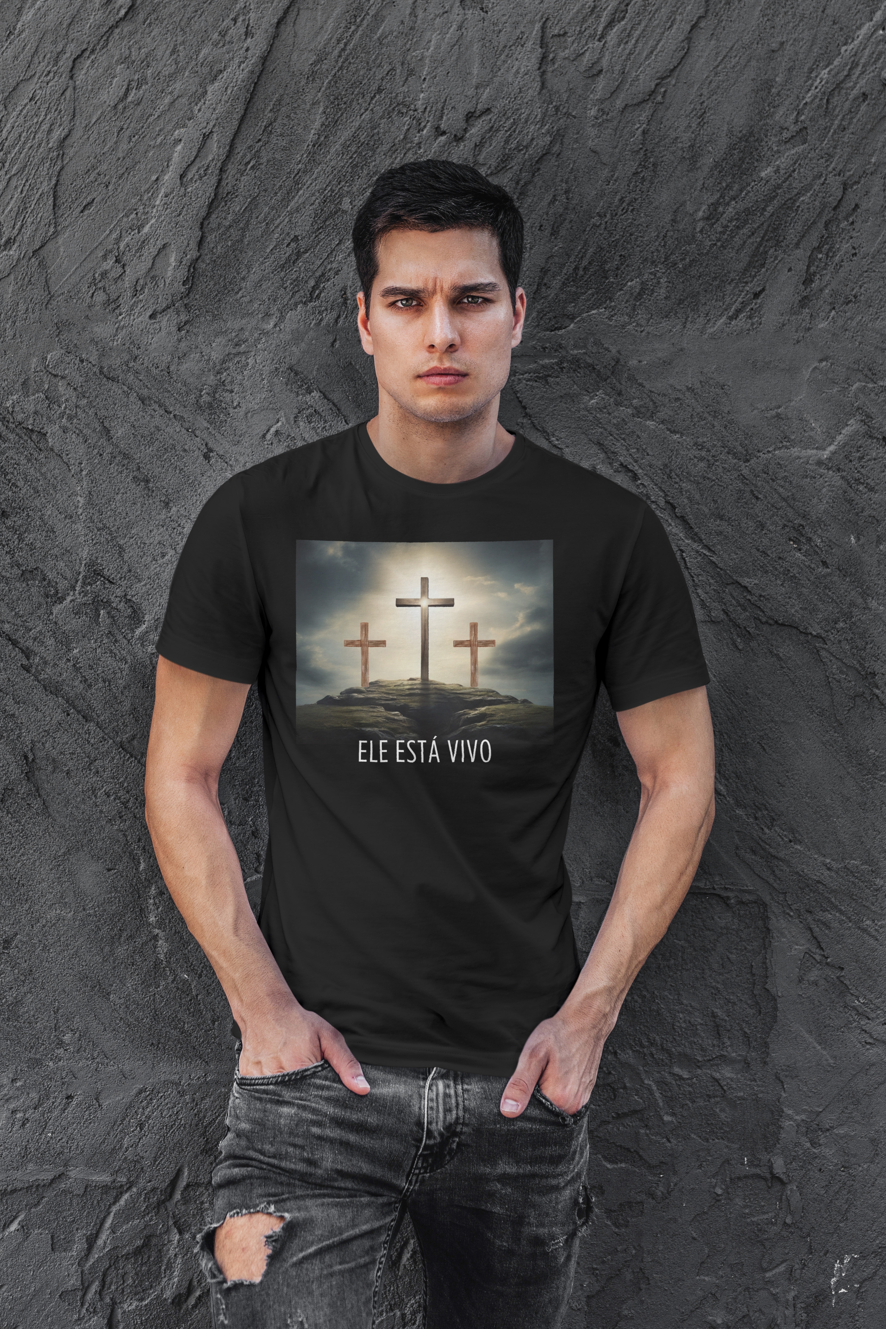 Nome do produto: T-Shirt Ele está Vivo