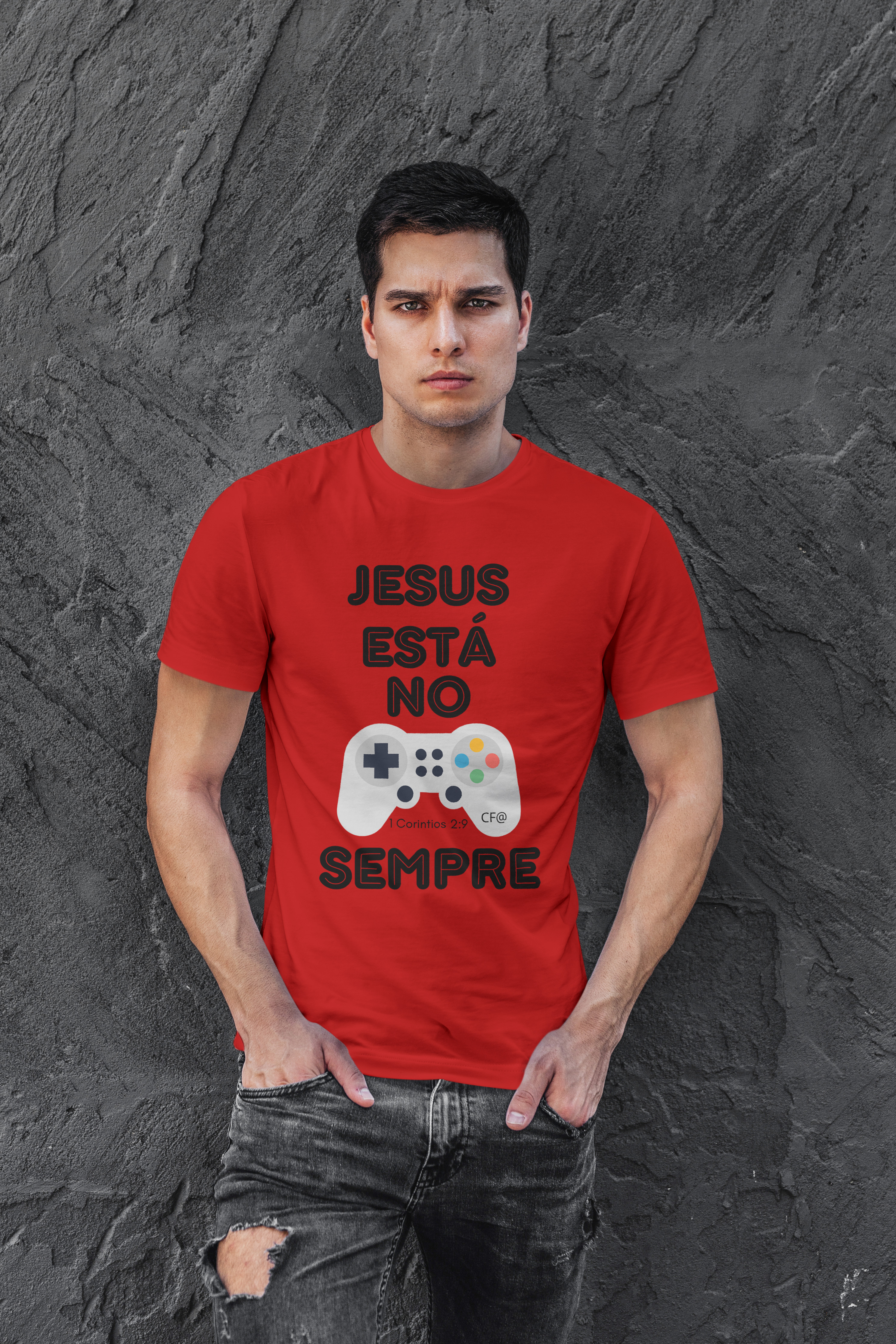 Nome do produto: T-Shirt Jesus no controle