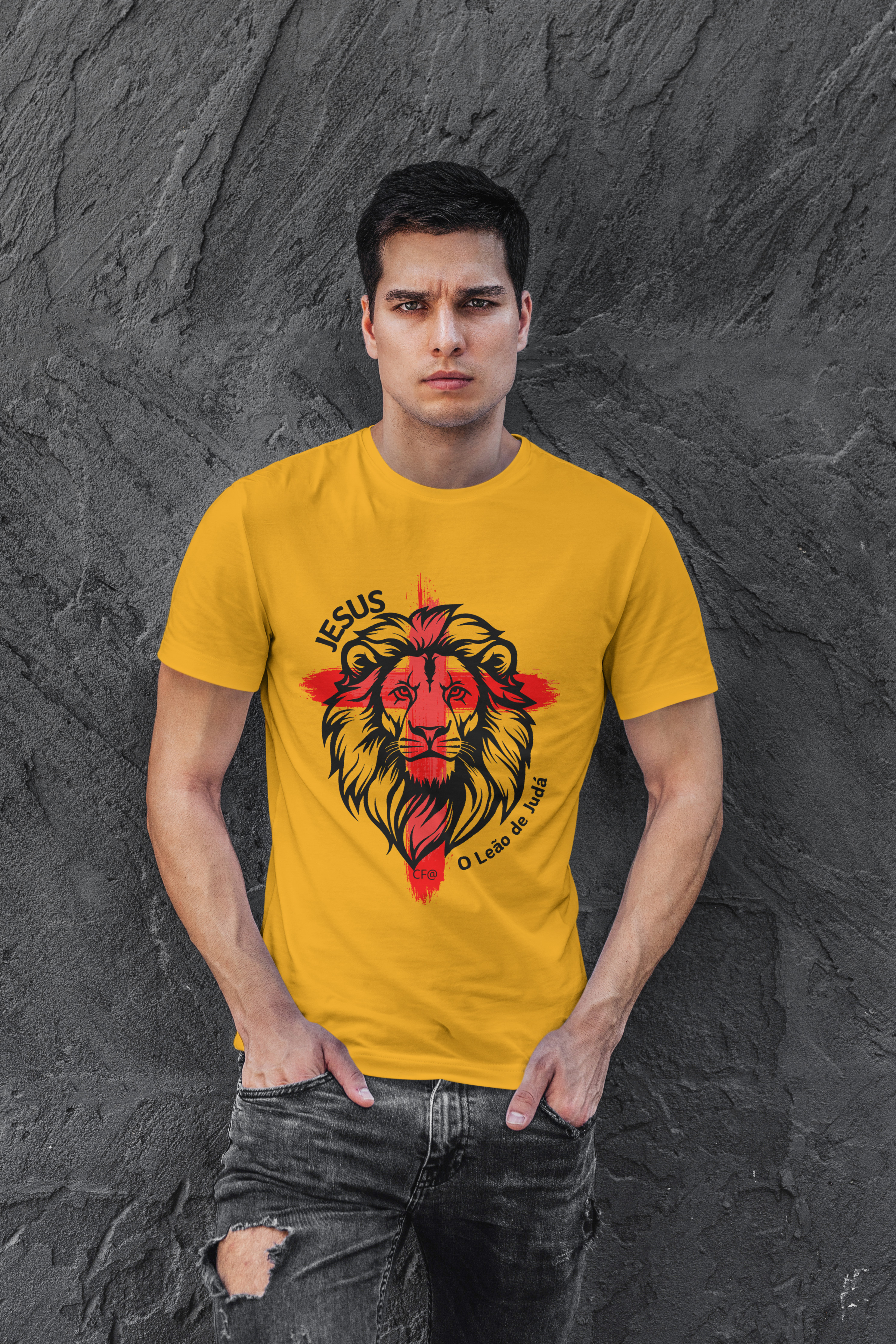 Nome do produto: T-Shirt Jesus Leão de Judá