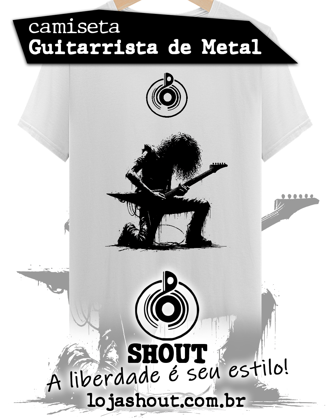 Camiseta GUITARRISTA DE METAL