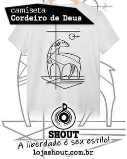 Camiseta CORDEIRO DE DEUS - branca.