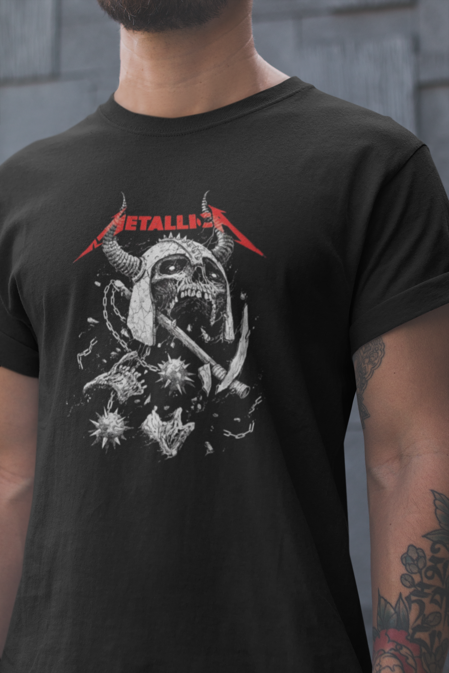 Nome do produto: Camiseta METALLICA HELMET