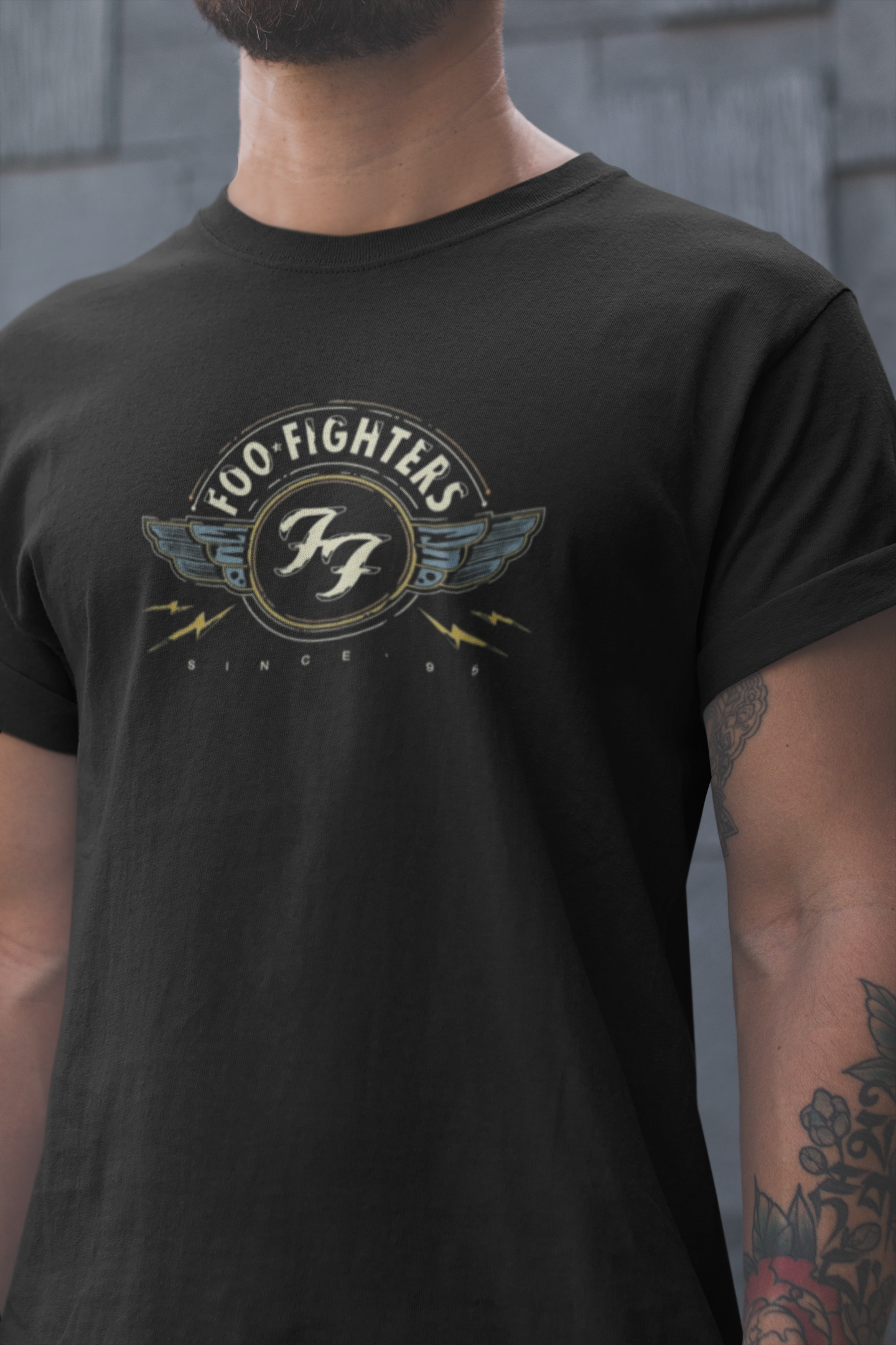 Nome do produto: Camiseta FOO FIGHTERS WINGS