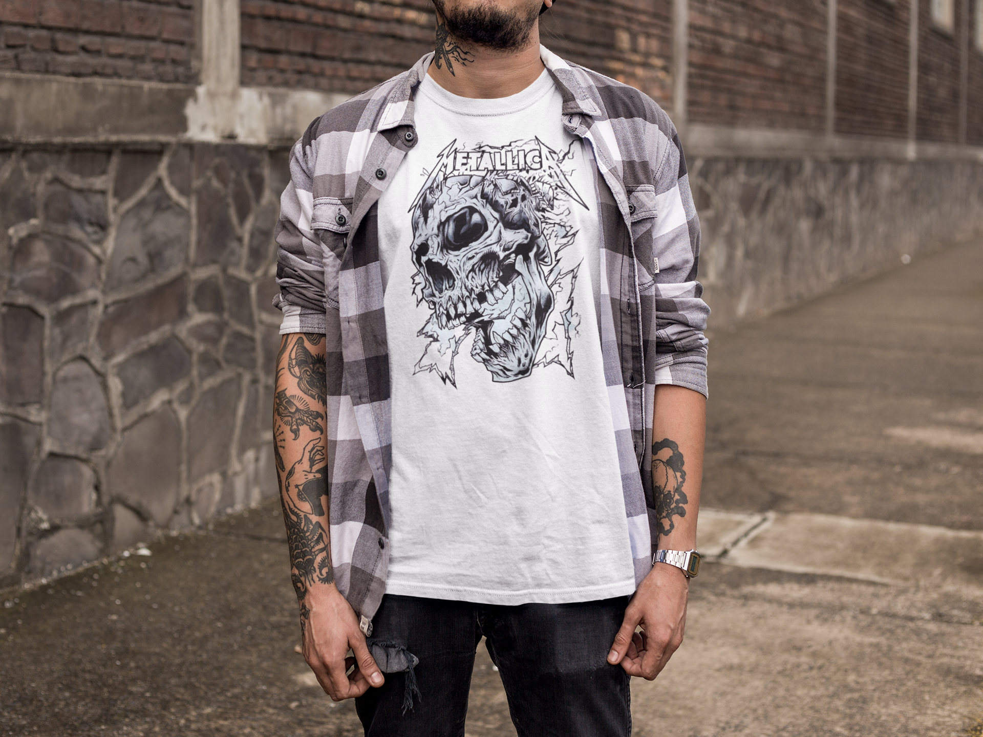 Nome do produto: Camiseta METALLICA SKULL