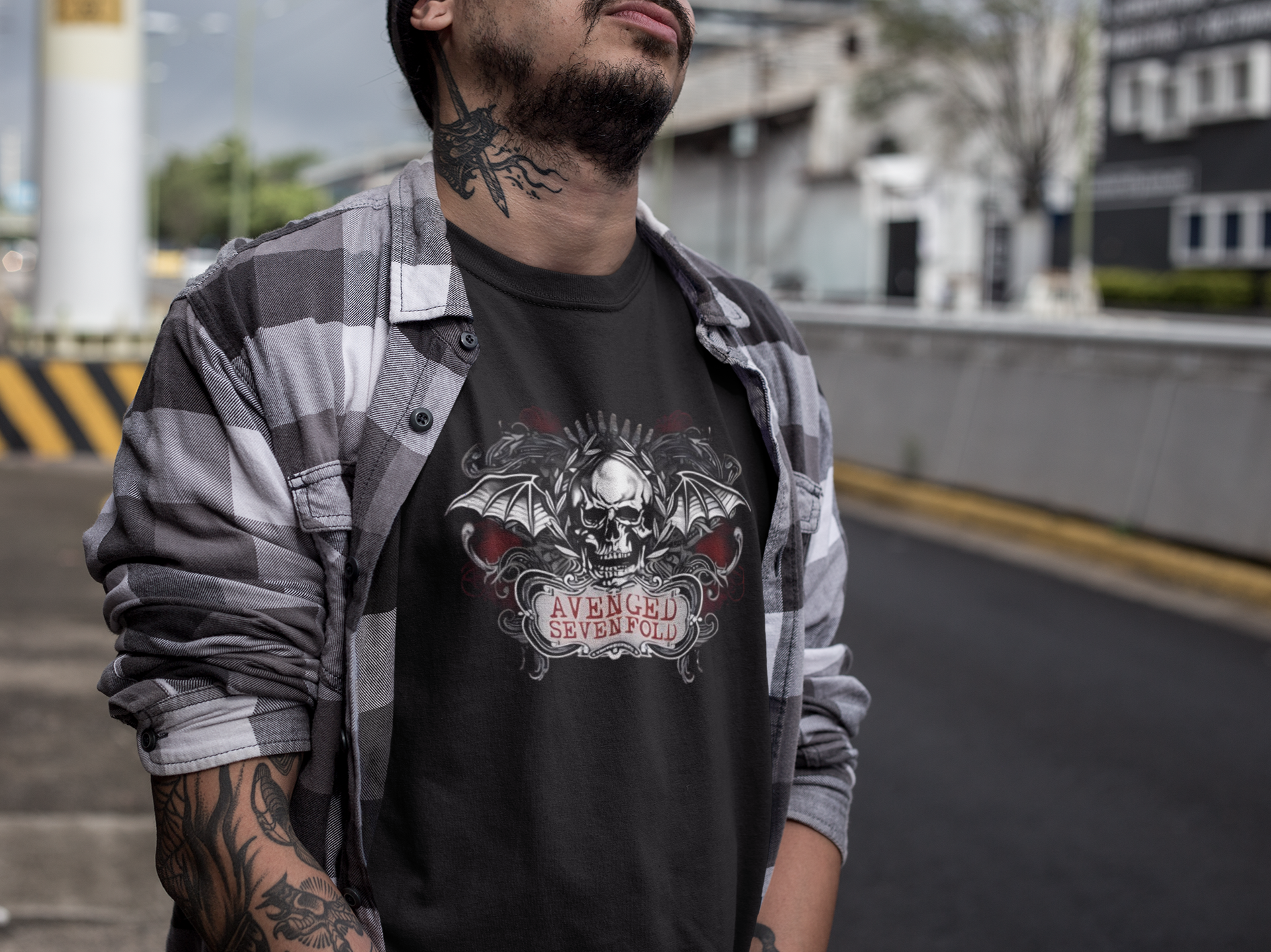 Nome do produto: Camiseta AVENGED SEVENFOLD BAT