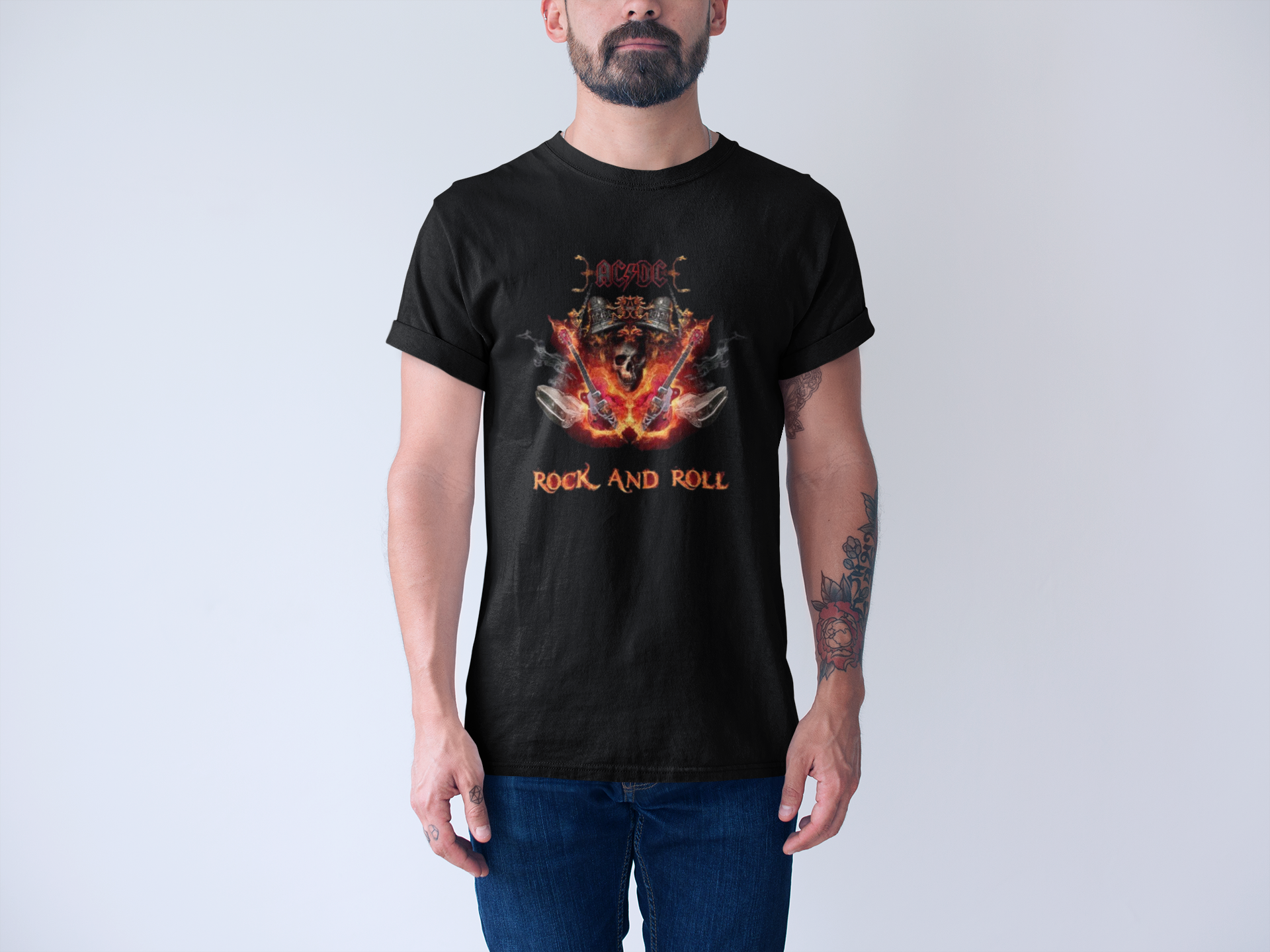 Nome do produto: Camiseta AC/DC Rock and Roll