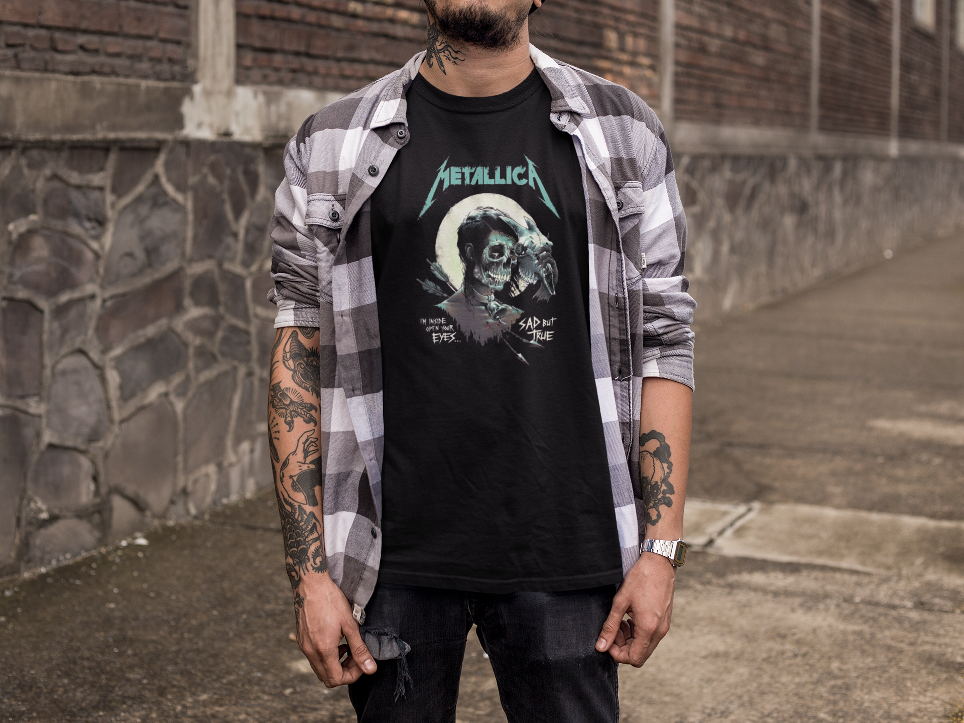 Nome do produto: Camiseta METALLICA SAD BUT TRUE