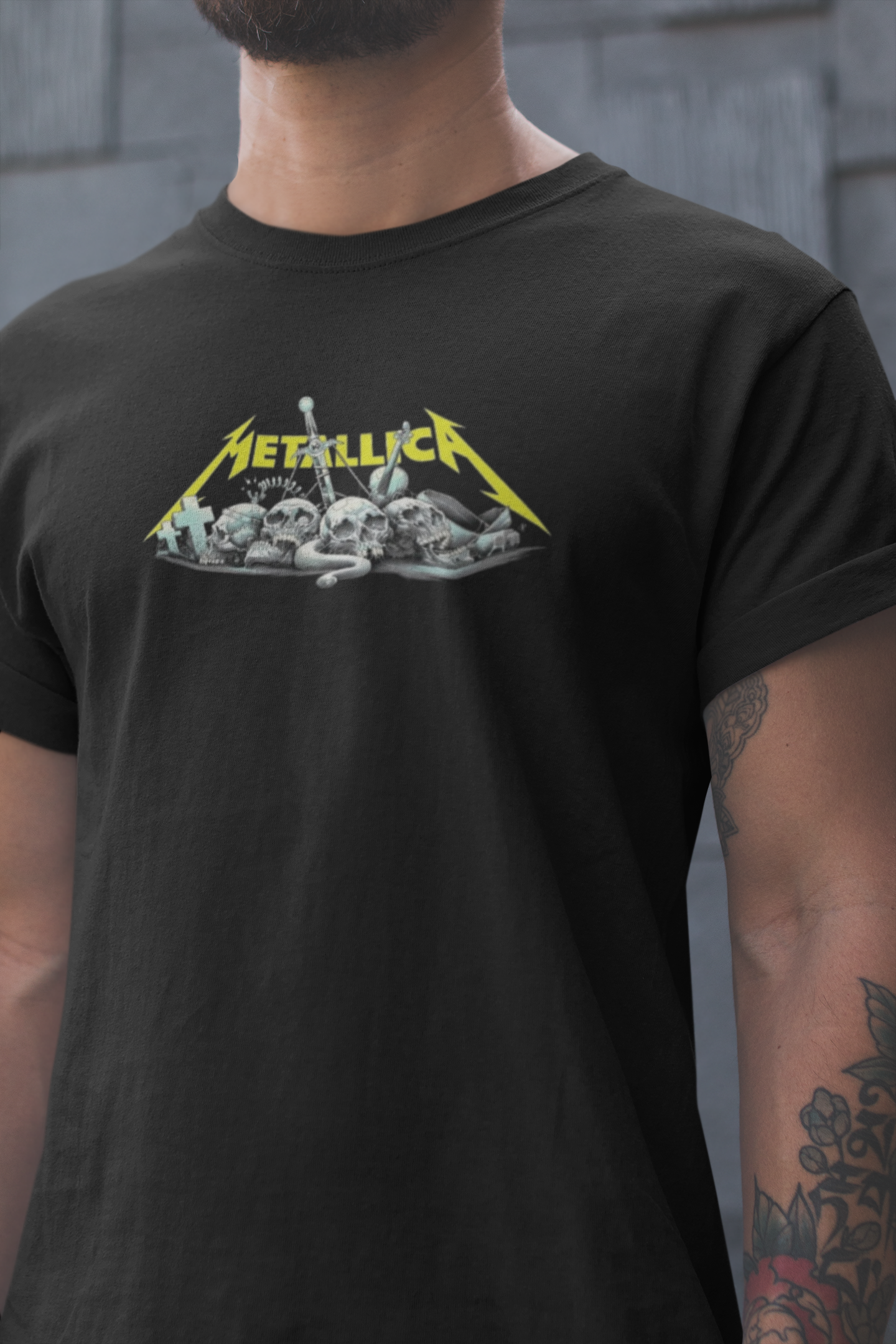 Nome do produto: Camiseta METALLICA SKULLS 