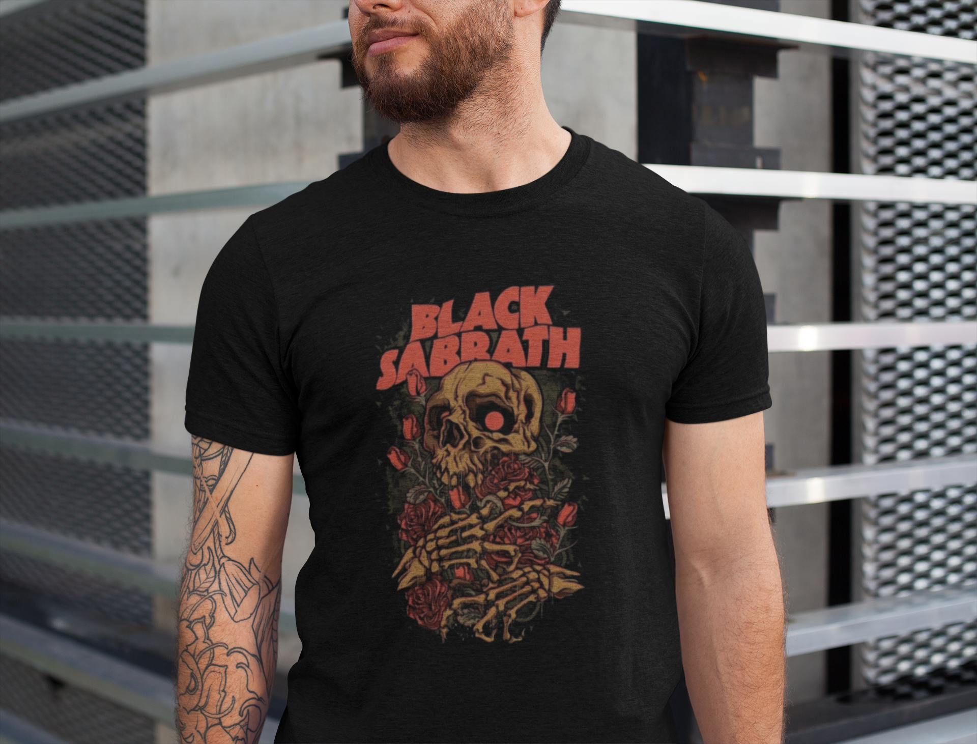 Nome do produto: Camiseta BLACK SABBATH SKULL