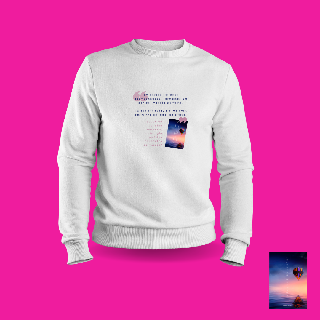 Nome do produto: Moletom fechado Solidões Acompanhadas