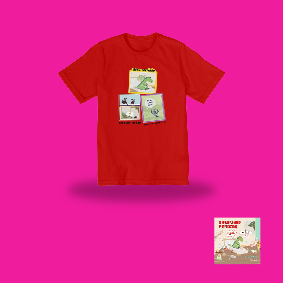 Nome do produto: Camiseta infantil - de 2 a 8 anos - O carrinho perdido