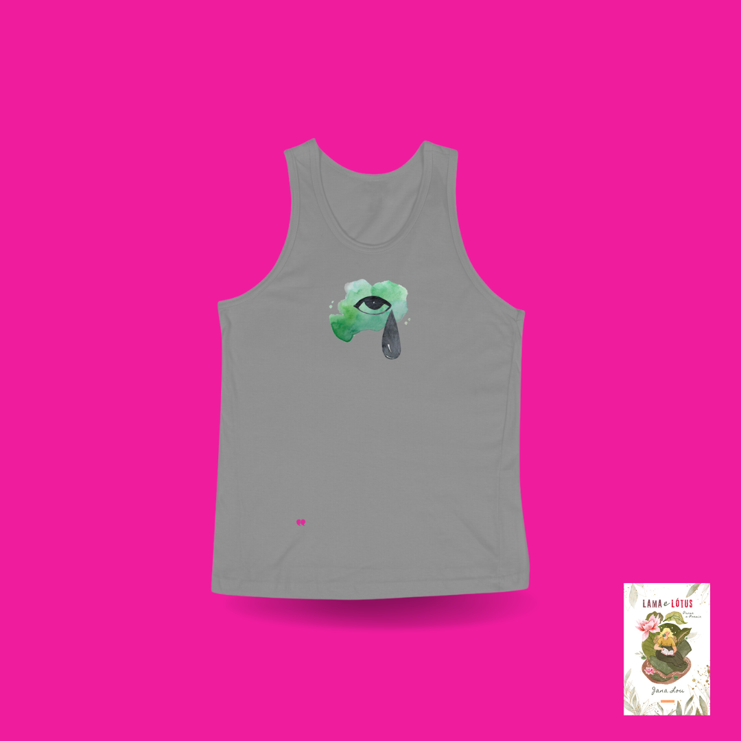 Nome do produto: Regata Masculina Olho que chora (Lama e Lótus)