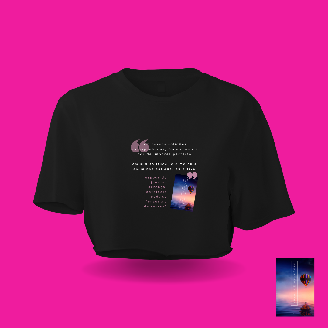 Nome do produto: Cropped Solidões Acompanhadas