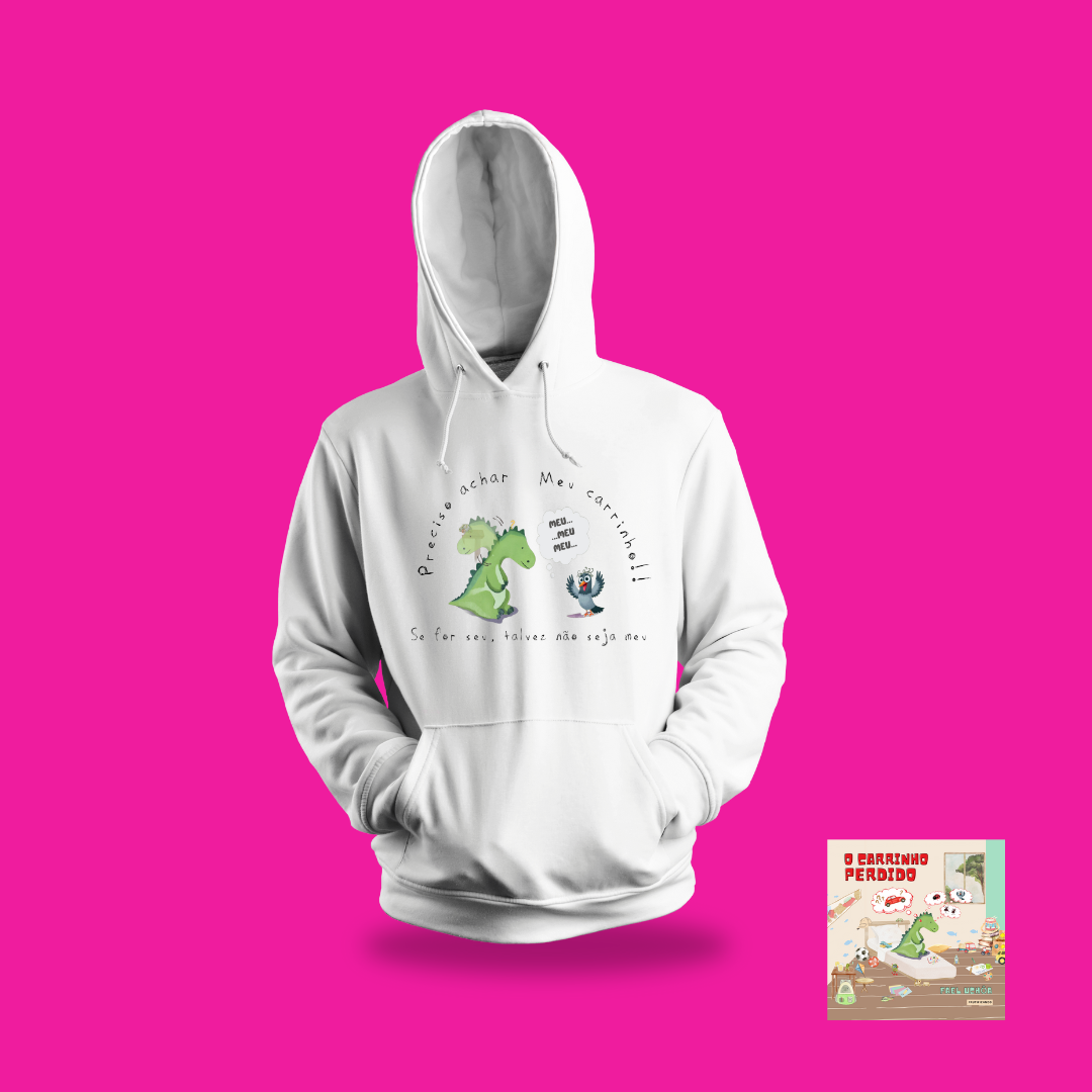 Nome do produto: Moletom canguru O carrinho perdido