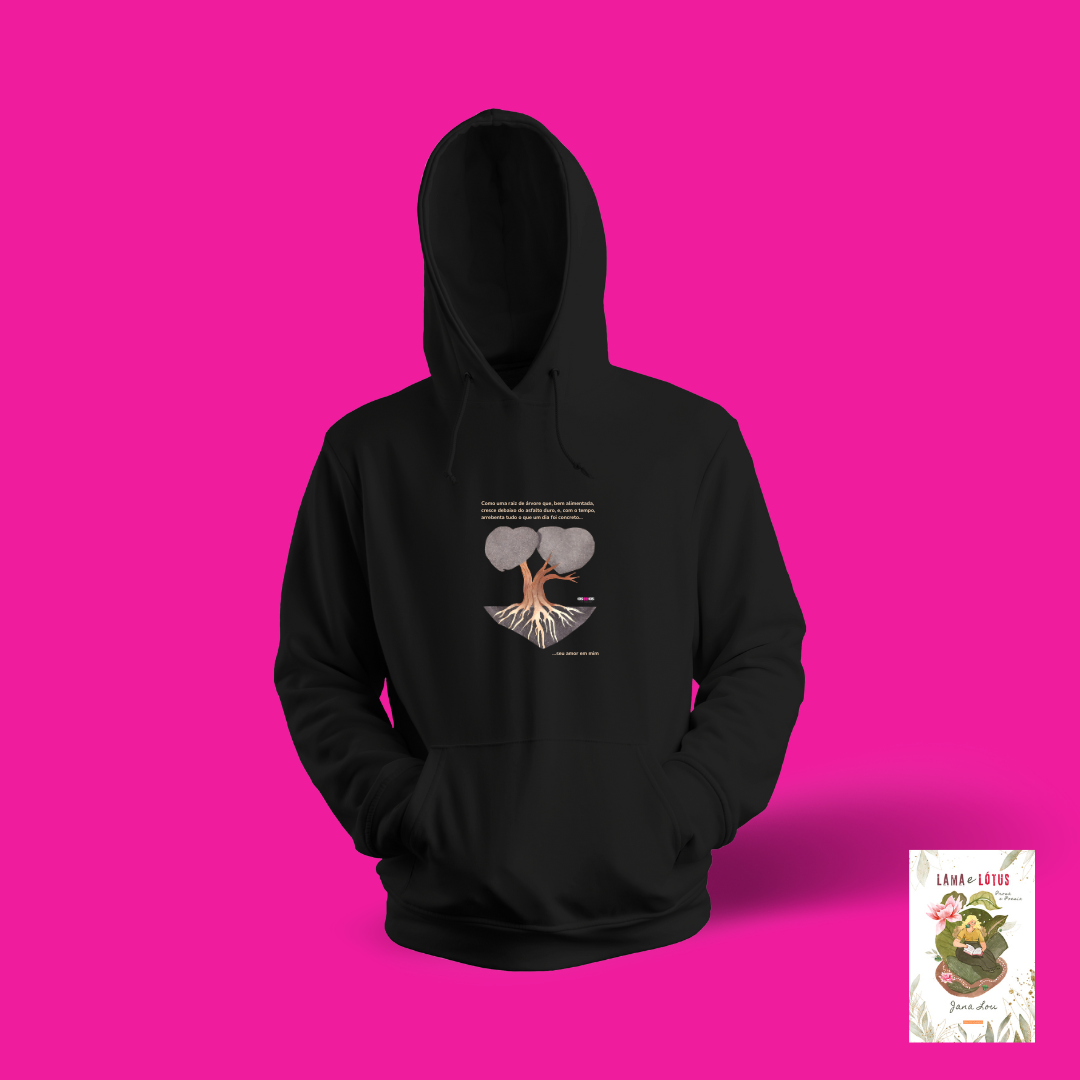 Nome do produto: Moletom Canguru Árvore do Amor (Lama e Lótus)