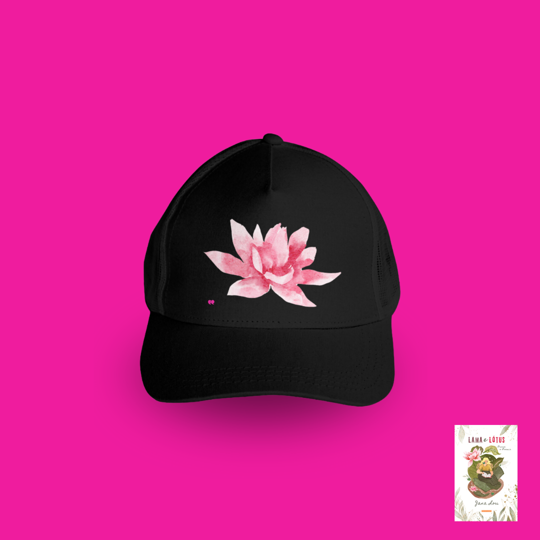 Nome do produto: Boné com tela Lótus (Lama e Lótus)
