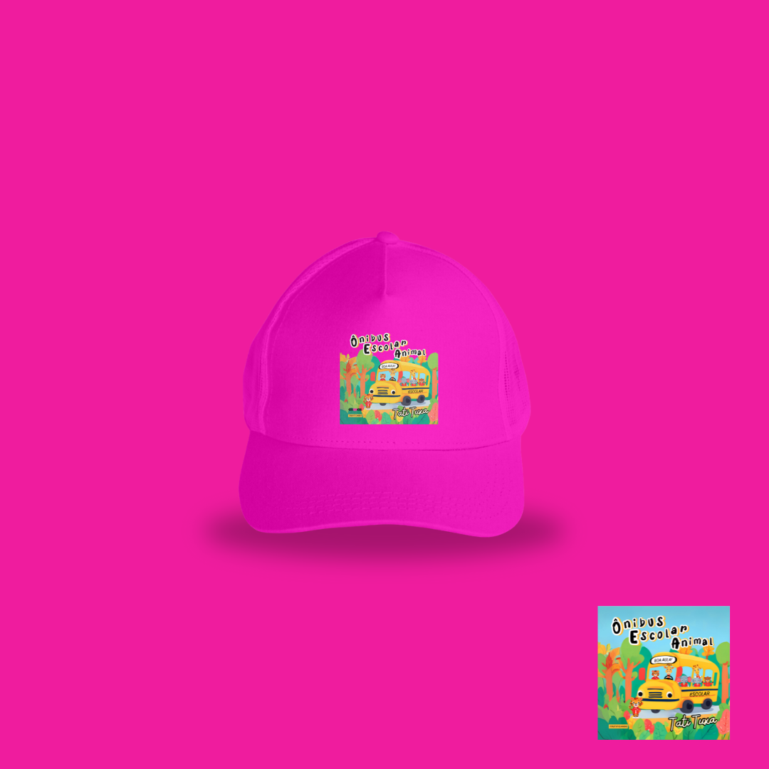 Nome do produto: Boné Ônibus escolar animal