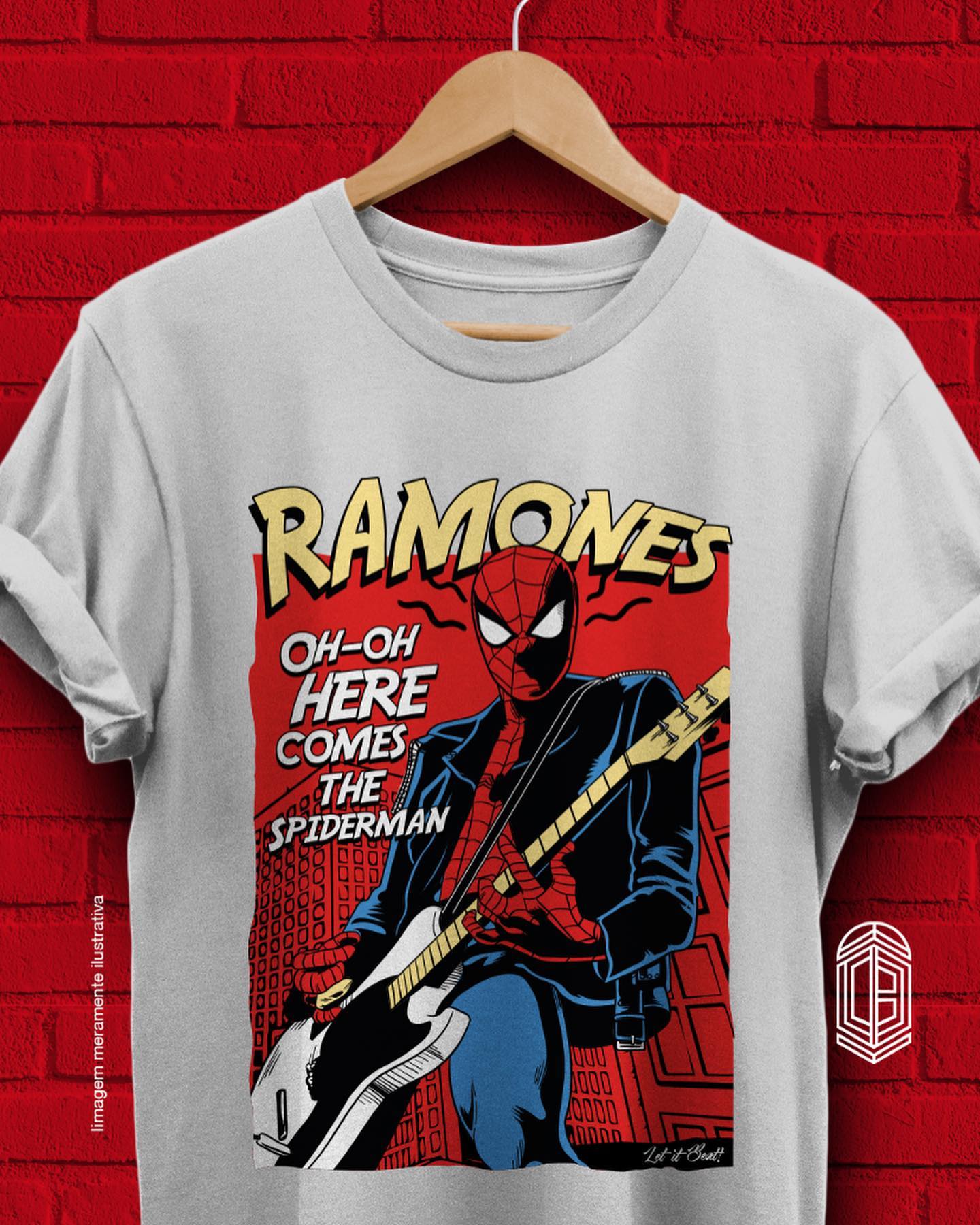 Nome do produto: T-SHIRT RAMONES – HOMEM ARANHA PRIME