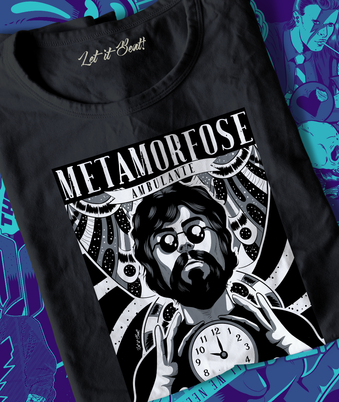 Nome do produto: T-SHIRT  RAUL METAMORFOSE