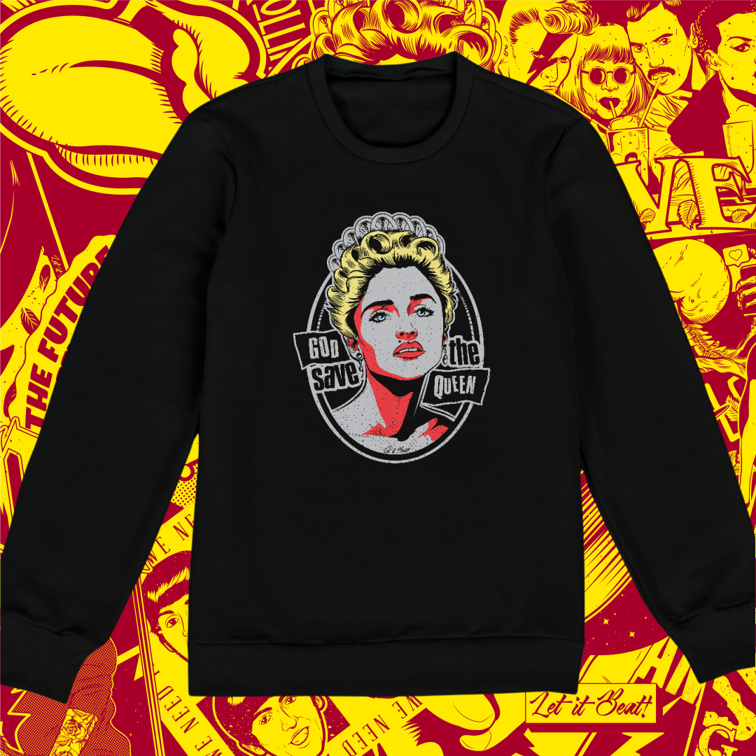 Nome do produto: MOLETON BLUSÃO MADONNA