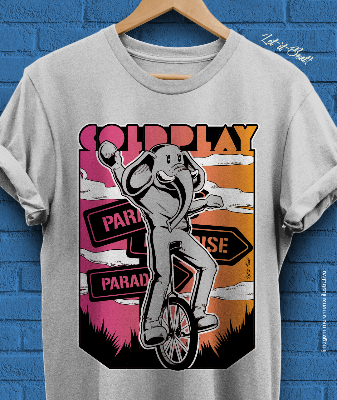 Nome do produto: T-SHIRT COLDPLAY