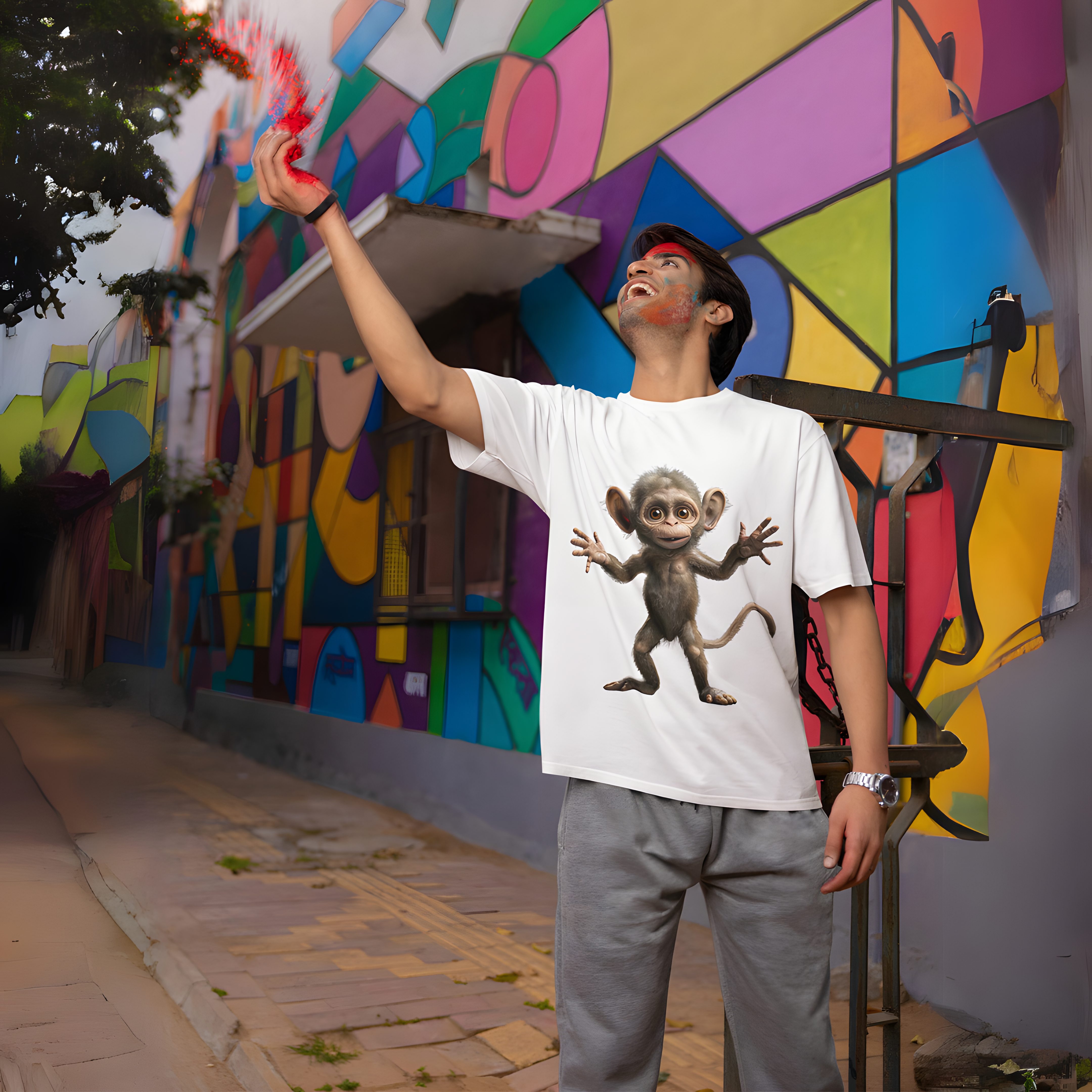 Nome do produto: Camiseta Macaquinho Querendo Abraçando