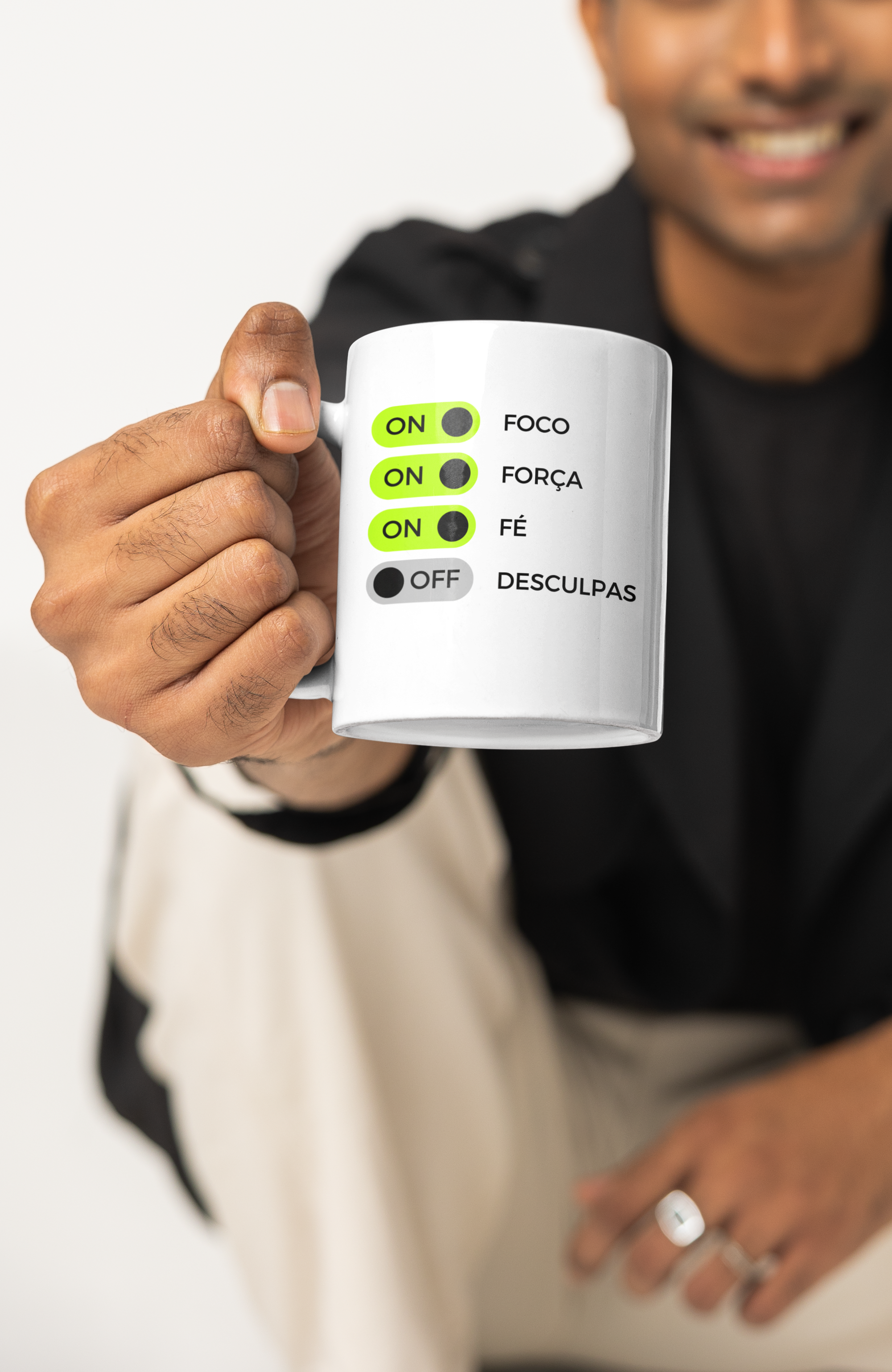 Nome do produto: Caneca Foco