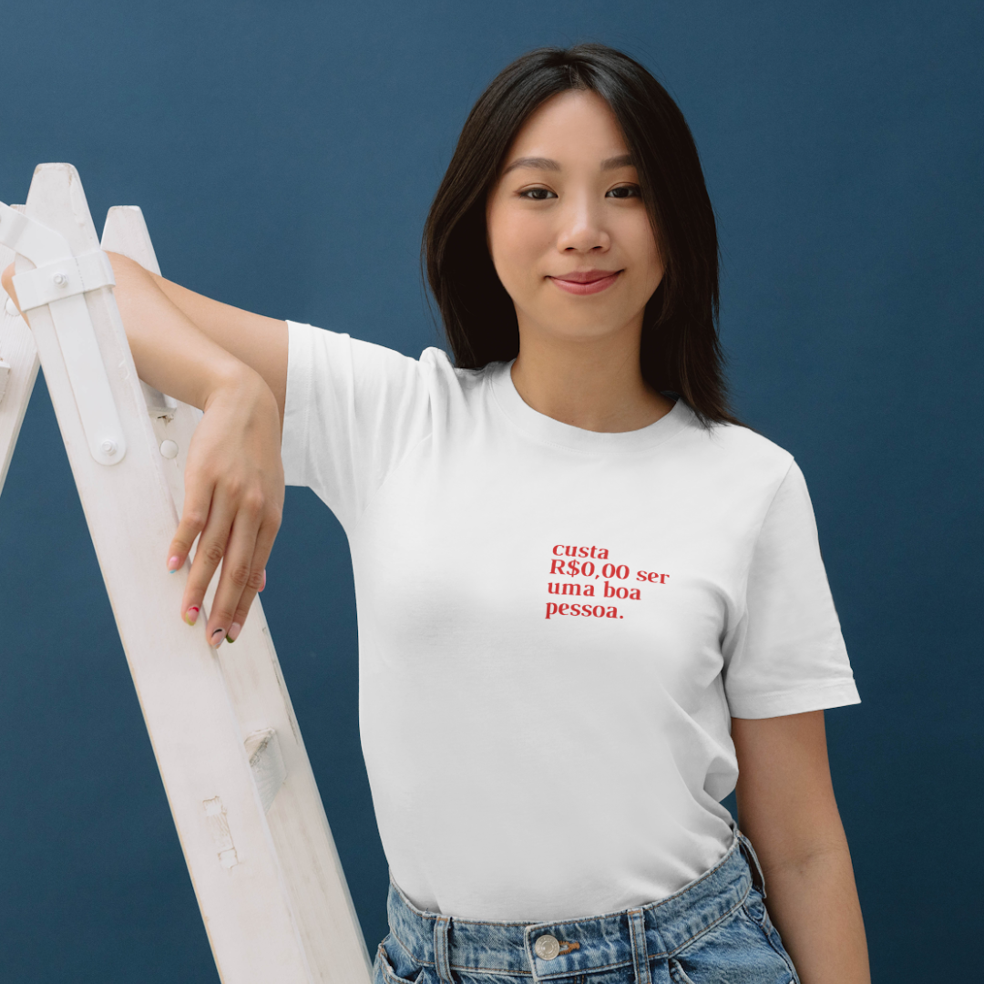 Nome do produto: Camiseta Uma Boa Pessoa