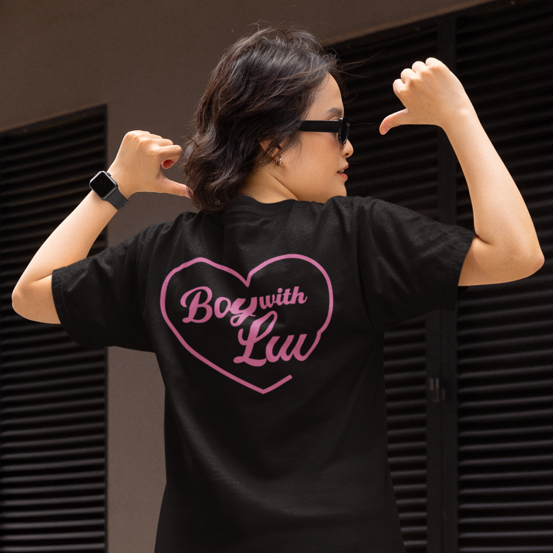 Nome do produto: Camiseta Boy With Luv -  Frente e Costas