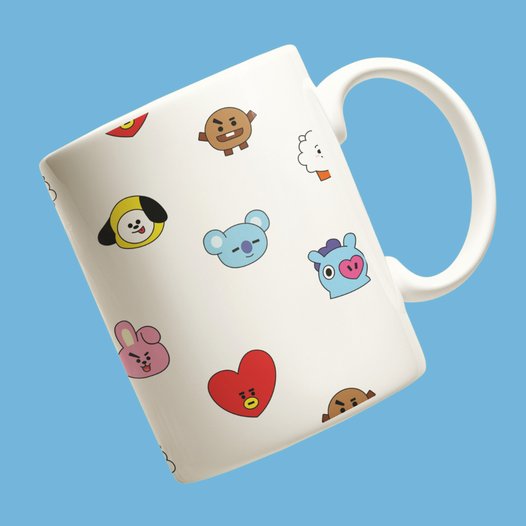 Nome do produto: Caneca BT21 Mix Personagens