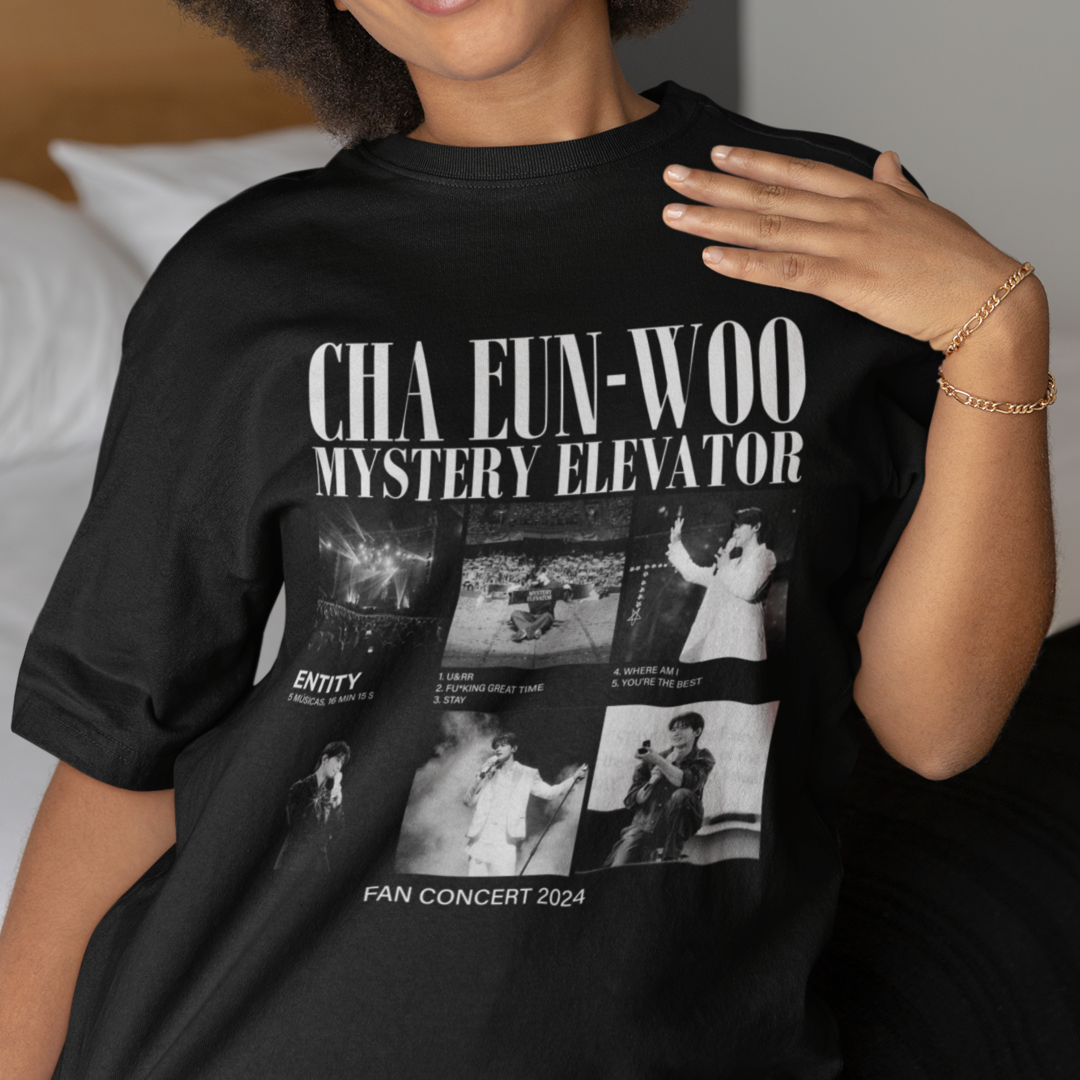 Nome do produto: Camiseta Cha Eunwoo - Mystery Elevator
