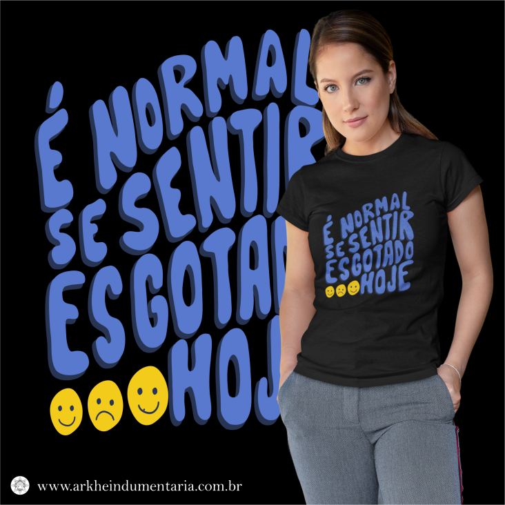 Nome do produto: É Normal Se Sentir Esgotado Hoje [BABY LONG]
