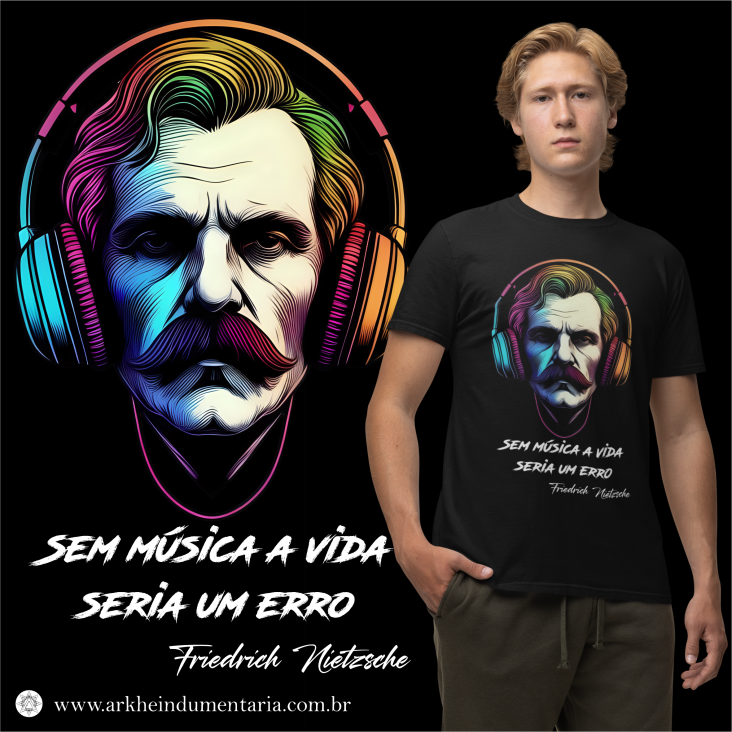 Nome do produto: Nietzsche / Frase / Música [UNISEX]