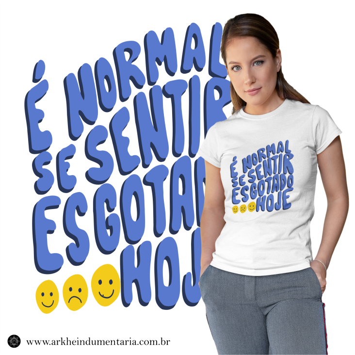 Nome do produto: É Normal Se Sentir Esgotado Hoje [BABY LONG]
